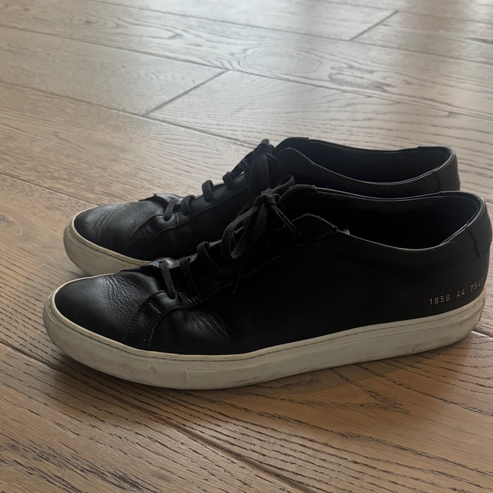Common Projects Black Leather Sneakers